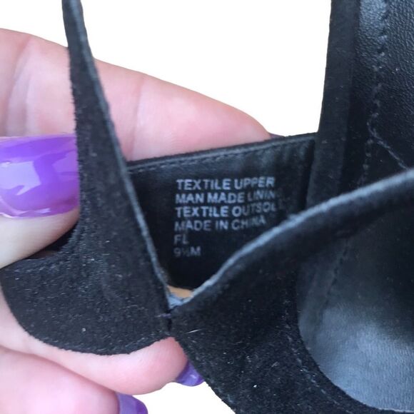 Charles by Charles David black 1.5” platform espadrilles 5” heels size 9.5 - Picture 9 of 9